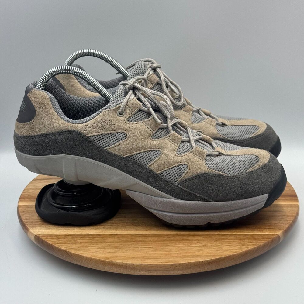 Z-COIL Freedom Classic Open Coil Sneakers Men's Size 11 Grey Suede